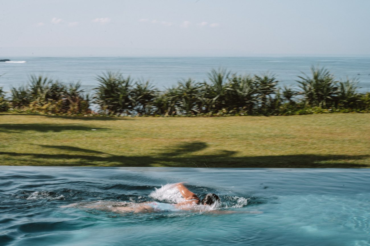 Saltwater pool overlooking the ocean